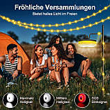 Світлодіодна гірлянда для приміщень та зовнішніх атмосферостійких портативних абельних альпійських хмар на відкритому повітрі, фото 5