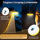 Світлодіодна гірлянда для приміщень та зовнішніх атмосферостійких портативних абельних альпійських хмар на відкритому повітрі, фото 6