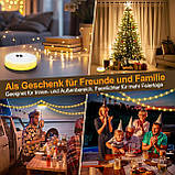 Світлодіодна гірлянда для приміщень та зовнішніх атмосферостійких портативних абельних альпійських хмар на відкритому повітрі, фото 7