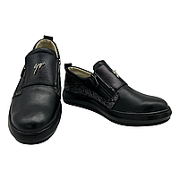 Шкіряні сліпони на платформі чорного кольору "Style Shoes", фото 5
