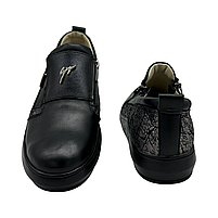 Шкіряні сліпони на платформі чорного кольору "Style Shoes", фото 6