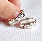 Срібна обручка з золотими накладками, фото 3