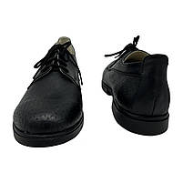Жіночі туфлі із натуральної шкіри чорного кольору на шнурівці «Style Shoes», фото 4
