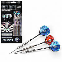 Дротики для дартсу професійні, 3шт, з металевими і пластиковими наконечниками