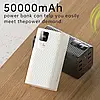 Зовнішній акумулятор повербанк power bank Konfulon J13 Joko 50000mAh |6USB/Type-C, QC/PD, 22.5W/5A| White, фото 7