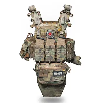Бронежилет 6 класу "Ghost Gen4 V3" з балістичним захистом 1 класу, системою швидкого скидання + 10 підсумків