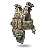 Плитоноска покращена «Ghost Gen4 V3+» з балістичним захистом 2 класу, системою швидкоскидання + 10 підсумків, фото 4