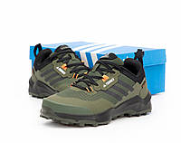 Чоловічі кросівки Adidas Terrex Gore-Tex Khaki (хакі) водостійкі спортивні текстильні єврозима Y14852