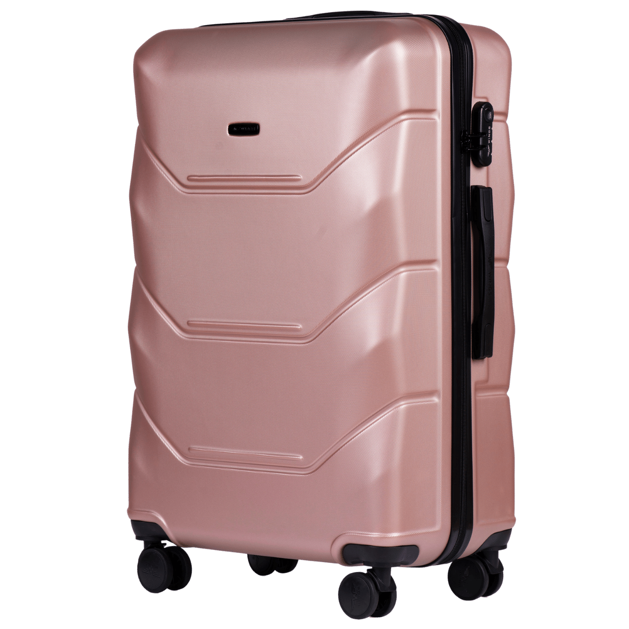 Валіза Wings 149 велика (L) з розширенням Рожеве золото