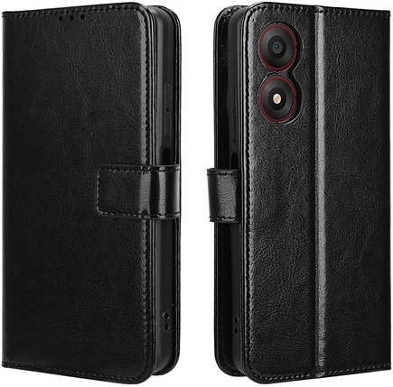 Чохол книжка Book case для ZTE Blade A34 / чорний, фото 1