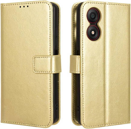 Чохол книжка Book case для ZTE Blade A34 / золотистий, фото 1