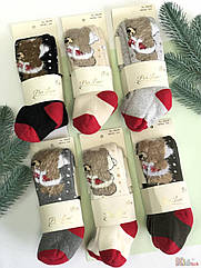 ОПТОМ Колготки махрові ароматизовані "New Year Teddy" (52-62 / 0-3 міс.)  Pier Lone 8681788586645