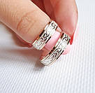 Срібна обручка з золотими накладками, фото 4