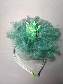 Новорічний обруч на голову Зелена корона