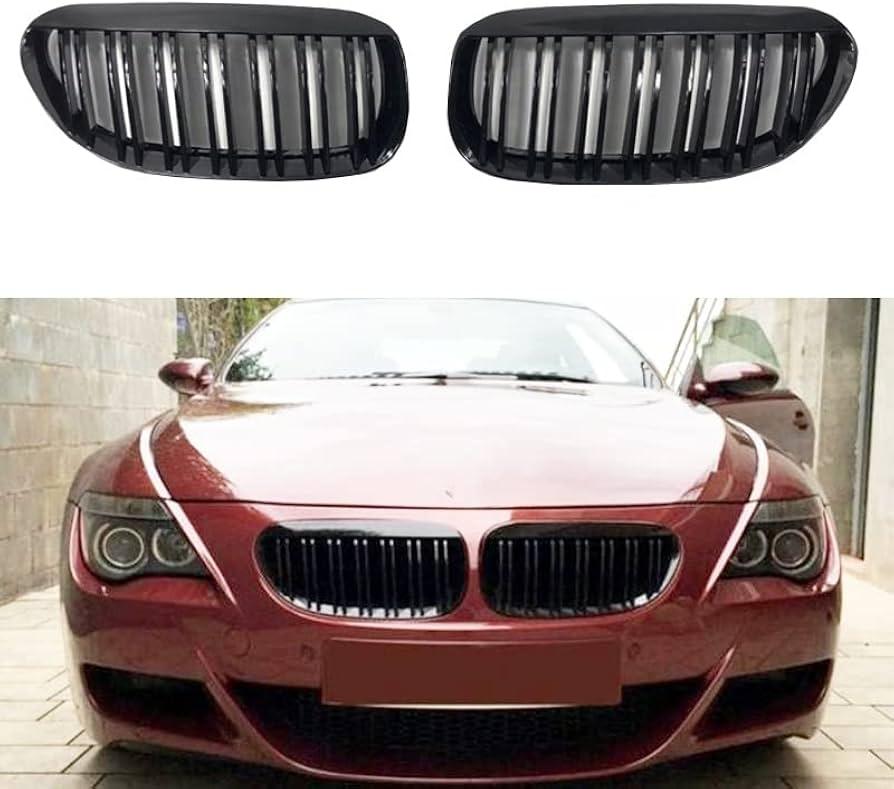 Решітки радіатора BMW E63 E64 тюнінг ніздрі М (чорний глянець)