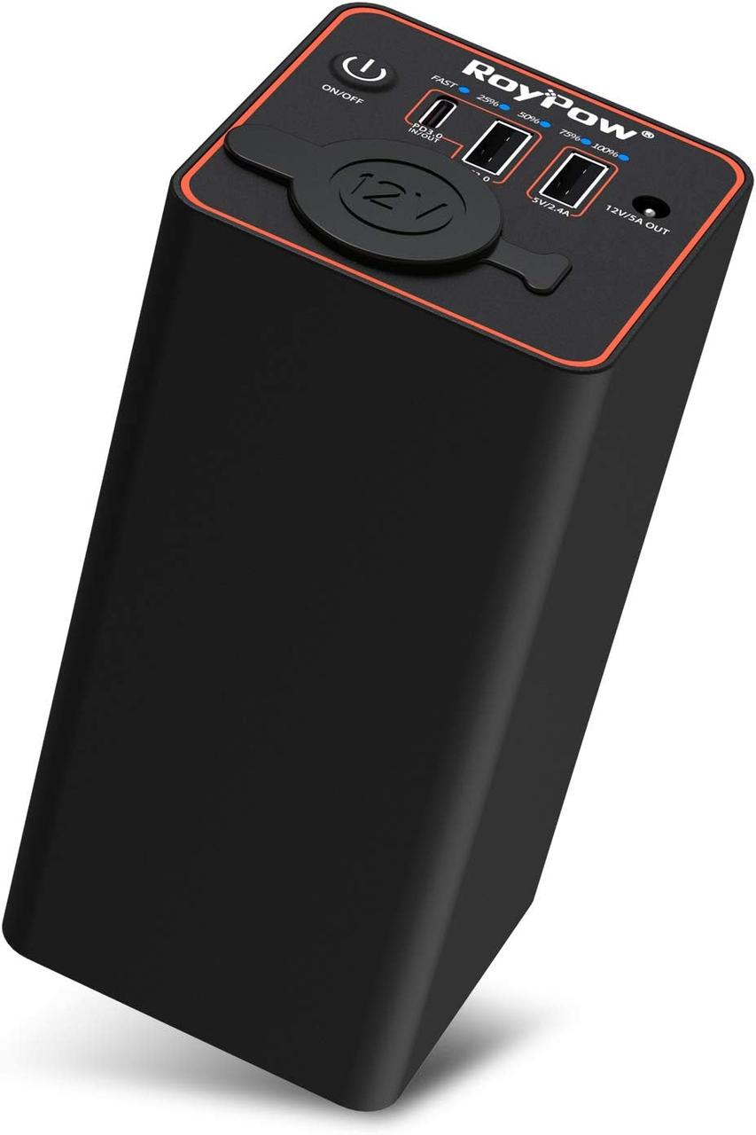 Портативний зарядний пристрій RoyPow 30W PD USB-C Power Bank з розеткою для прикурювача 12 В, зовнішній акумулятор для ноутбука