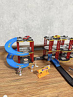 Трек 8899-92 машинки 2шт, динозавр, звук (англійська), на батарейці (таблетці), в коробці, 71-34,5-8,5см, фото 4