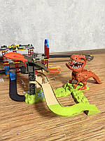 Трек 8899-92 машинки 2шт, динозавр, звук (англійська), на батарейці (таблетці), в коробці, 71-34,5-8,5см, фото 6