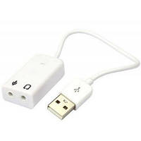 Оригінал! Звукова плата Dynamode USB 8(7.1) каналов 3D RTL (USB-SOUND7-WHITE) - Вища Якість!