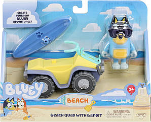 Ігровий набір квадроцикл і Бандит тато Блуї "Bluey"