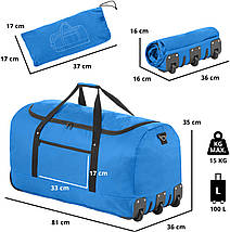 Сумка дорожня на колесах TravelZ Wheelbag 100 Liter Blue (603093), фото 3
