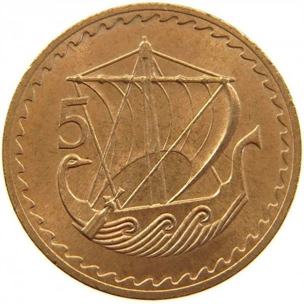 Кіпр 5 міль, 1974 рік №2764
