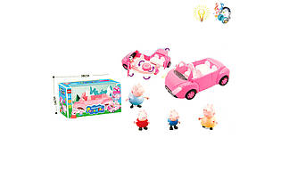 Рожева машинка Свинки, фігурки, аксесуари YM11-815
