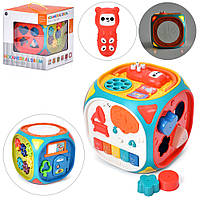 Гра N6108 куб,розвив.,шестерні,піаніно,барабан,сортер,рух.дет.,муз.(англ.),світло,бат.,кор.,26-30-26