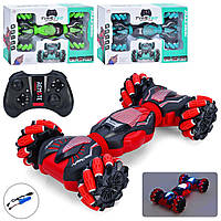 Машинка 911-579A радіокер.2.4G,трюкова,роликові колеса,акумулятор,USB,3колір,муз.,світло,кор.,40-27-9см