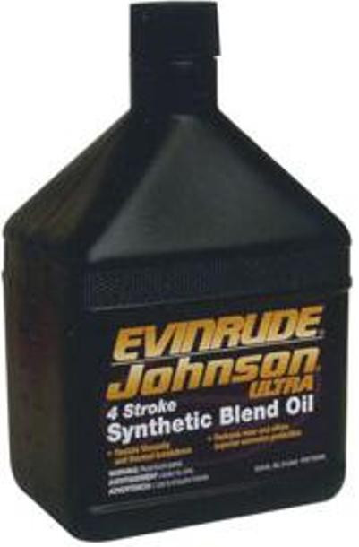Ultra 4Stroke Synthetic Blend Oil — олива 1 літр для чотиритактних човнових моторів Evinrude синтетика (США), фото 1