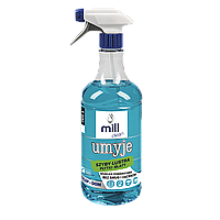 Засіб для миття вікон, дзеркал і стільниць 1 л, ТМ MILL Clean