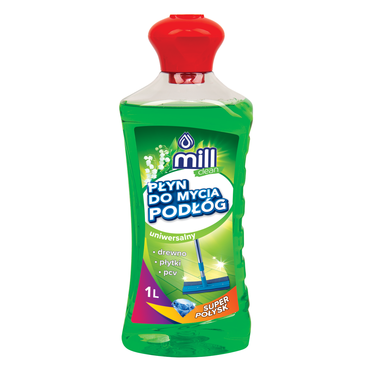 Засіб для миття підлоги 1 л Конвалія, ТМ MILL Clean