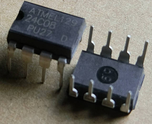 Мікросхема 24C08 AT24C08 AT24C08A 24C08AN DIP-8 EEPROM, фото 1