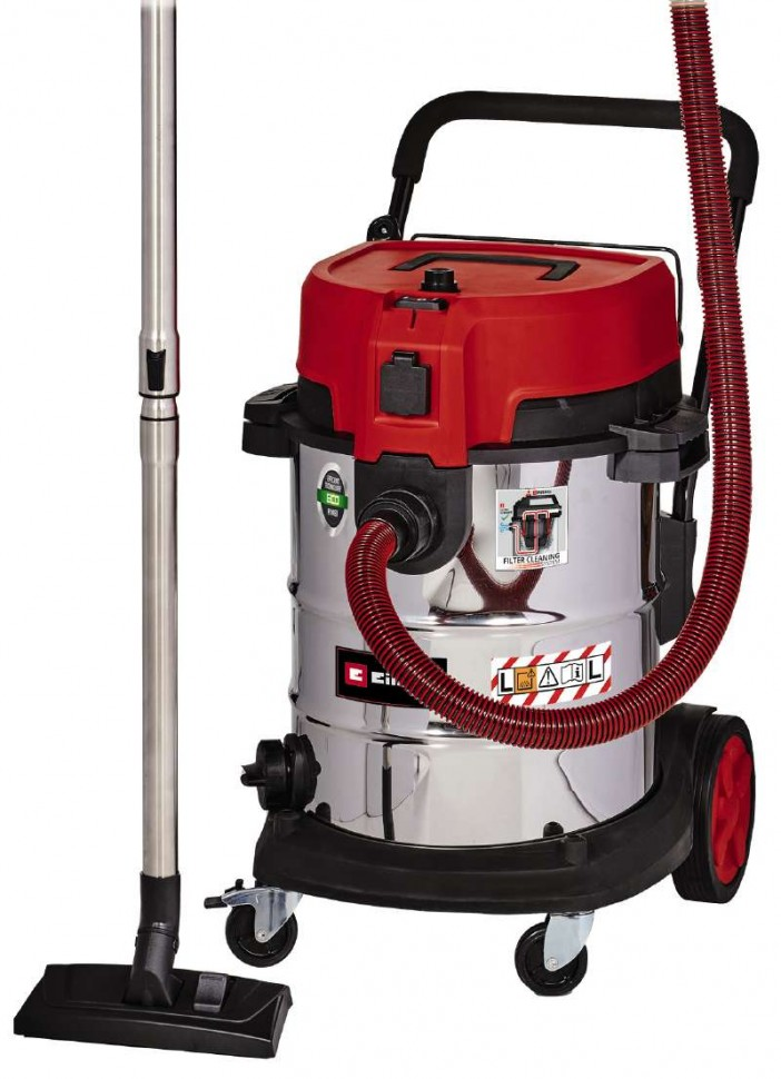 Потужний вакуумний пилосос Einhell TE-VC 2350 SACL : 1600Вт, 230 мБар, бак 50л (2342475)