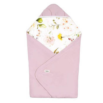 Покривало Lionelo TRAVEL SWADDLE BLANKET PINK FLOWER
