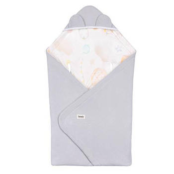 Покривало Lionelo TRAVEL SWADDLE BLANKET GREY BALLON