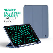 Чехол книжка ArmorStandart PU Smart Fold Pen для Apple iPad Air 11 (2024) Lavender Grey (ARM78118), фото 4