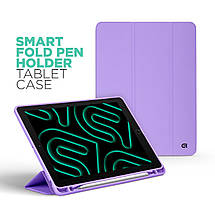 Чехол книжка ArmorStandart PU Smart Fold Pen для Apple iPad Air 11 (2024) Light Purple (ARM78119), фото 4