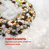 Наповнювач для подушок IDEIA антиалергенний 200 г у вигляді пухнастих кульок для декору сніг штучний, фото 5