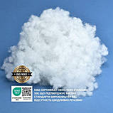 Наповнювач для подушок IDEIA антиалергенний 200 г у вигляді пухнастих кульок для декору сніг штучний, фото 7