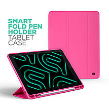 Чехол книжка ArmorStandart PU Smart Fold Pen для Apple iPad Air 11 (2024) Rose Red (ARM78122), фото 4