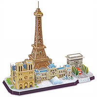 3D пазл CubicFun City Line Париж (MC254h)
