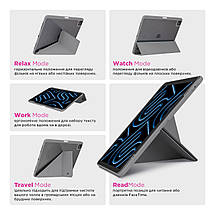 Чехол книжка TPU ArmorStandart Y-Type PEN для Apple iPad Pro 13 2024 Grey (ARM77737), фото 4