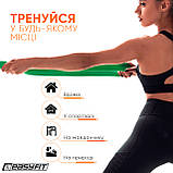 Гумова петля EasyFit 19-65 кг Зелена, фото 2