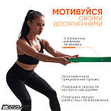 Гумова петля EasyFit 19-65 кг Зелена, фото 4