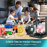 Пластик/філамент для 3D-друку SUNLU PLA  Coffee (03741013Z), Reusable Spool, 1.75мм, 1кг, 330м, 200-240°C, Кавовий, фото 11