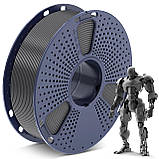 Пластик філамент для 3Д-друку SUNLU PLA  Grey (07041025E), Reusable Spool, 1.75мм, 1кг, 330м, 200-240°C, Сірий, фото 3