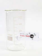 Склянка висока В-1-1000 ТС зі шкалою з термостійкого скла (ГОСТ 25336-82)