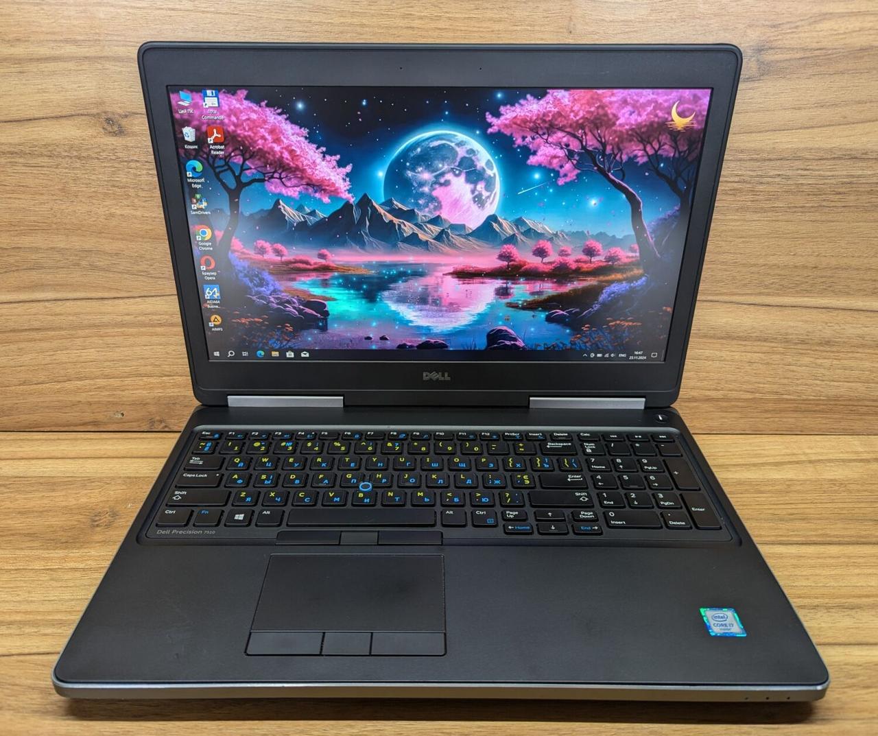 Б/в Ноутбук Dell Precision 7510 15.6" 1920x1080| Core i7-6820HQ| 32 GB RAM| 512 GB SSD| Quadro M2000M 4GB