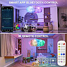 Світлодіодна 3D LED RGB-лампа у формі хмари Bluetooth + Пульт, фото 4
